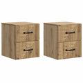 vidaXL Wisząca Szafka Nocna 2 pcs Dąb artisan 34,5 x 33 x 40 cm