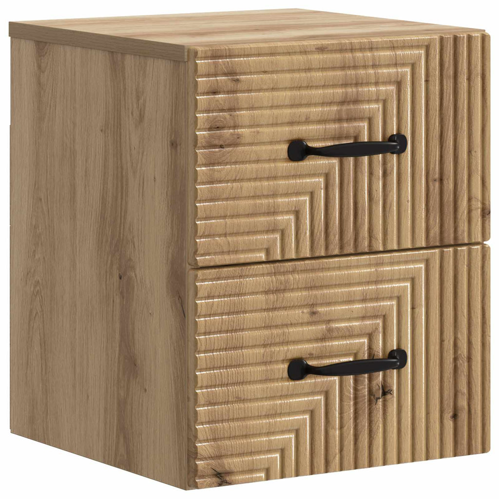 vidaXL Wisząca Szafka Nocna 2 pcs Dąb artisan 34,5 x 33 x 40 cm
