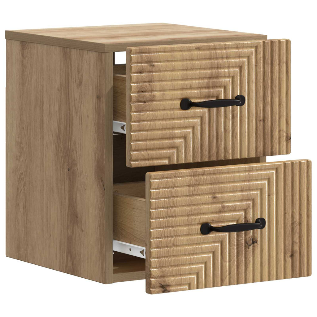 vidaXL Wisząca Szafka Nocna 2 pcs Dąb artisan 34,5 x 33 x 40 cm