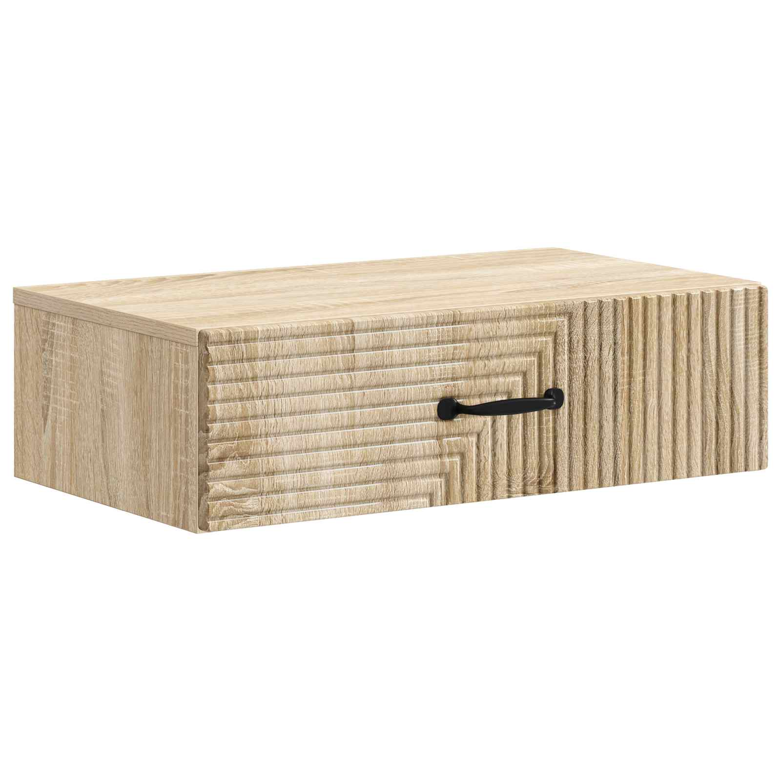 vidaXL Stolik boczny montowany na ścianie dąb Sonoma 59 x 34,5 x 17 cm