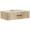 vidaXL Stolik boczny montowany na ścianie dąb Sonoma 59 x 34,5 x 17 cm