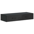 vidaXL Stolik boczny montowany na ścianie Czarny 87,5 x 34,5 x 17 cm