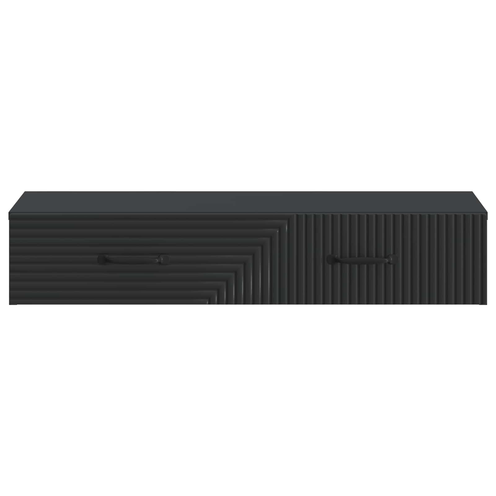 vidaXL Stolik boczny montowany na ścianie Czarny 87,5 x 34,5 x 17 cm