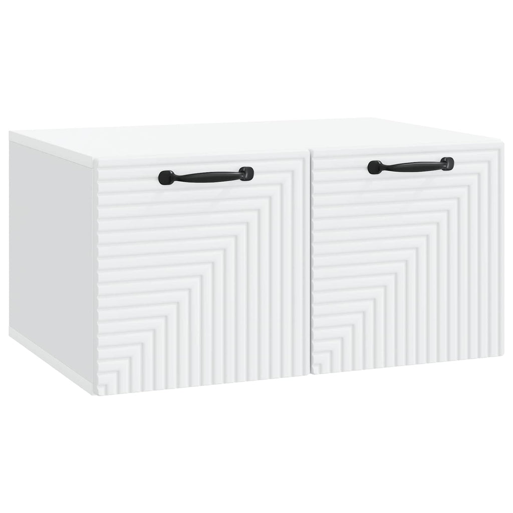 vidaXL Szafka RTV montowana na ścianie Biały 59,5 x 41 x 30 cm