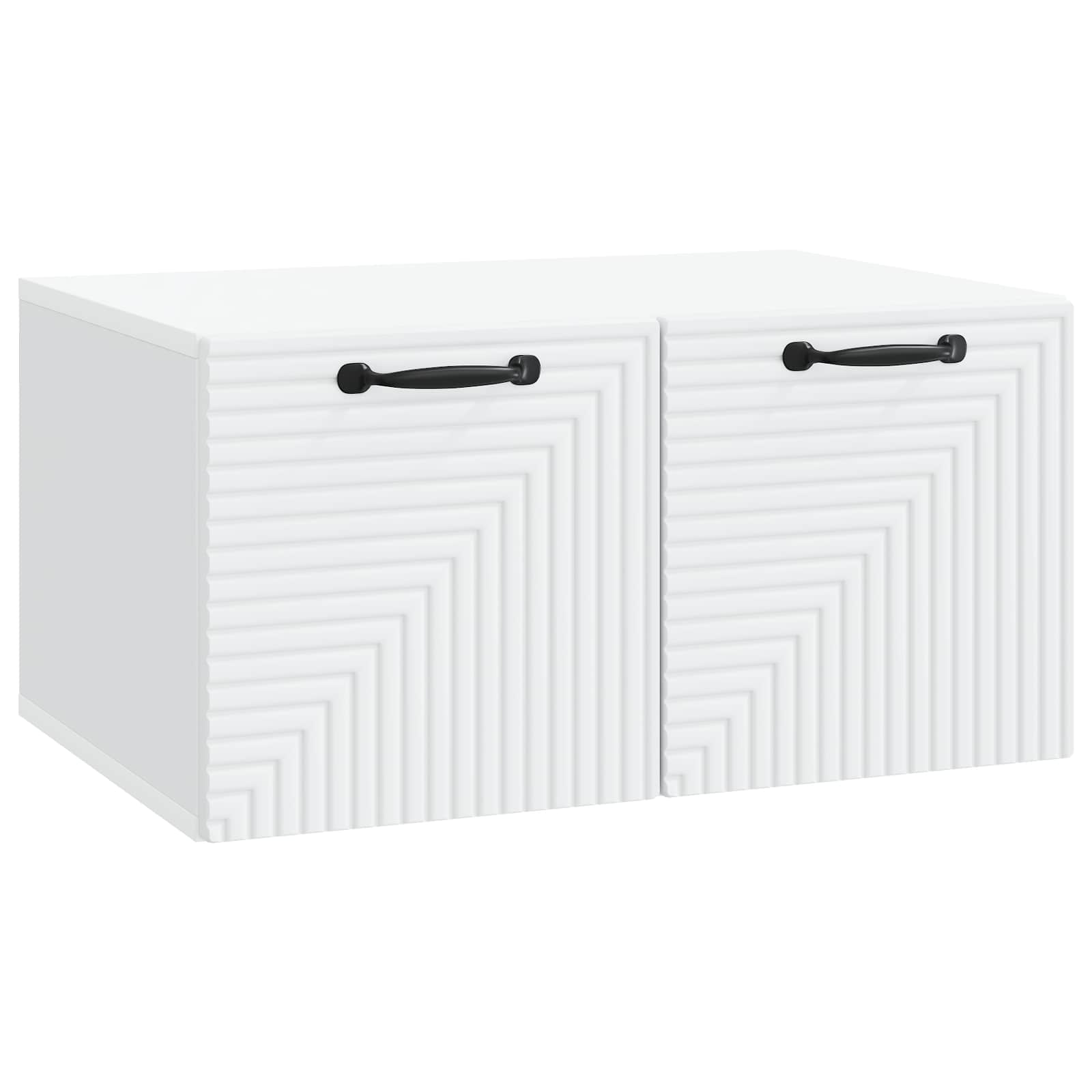vidaXL Szafka RTV montowana na ścianie Biały 59,5 x 41 x 30 cm