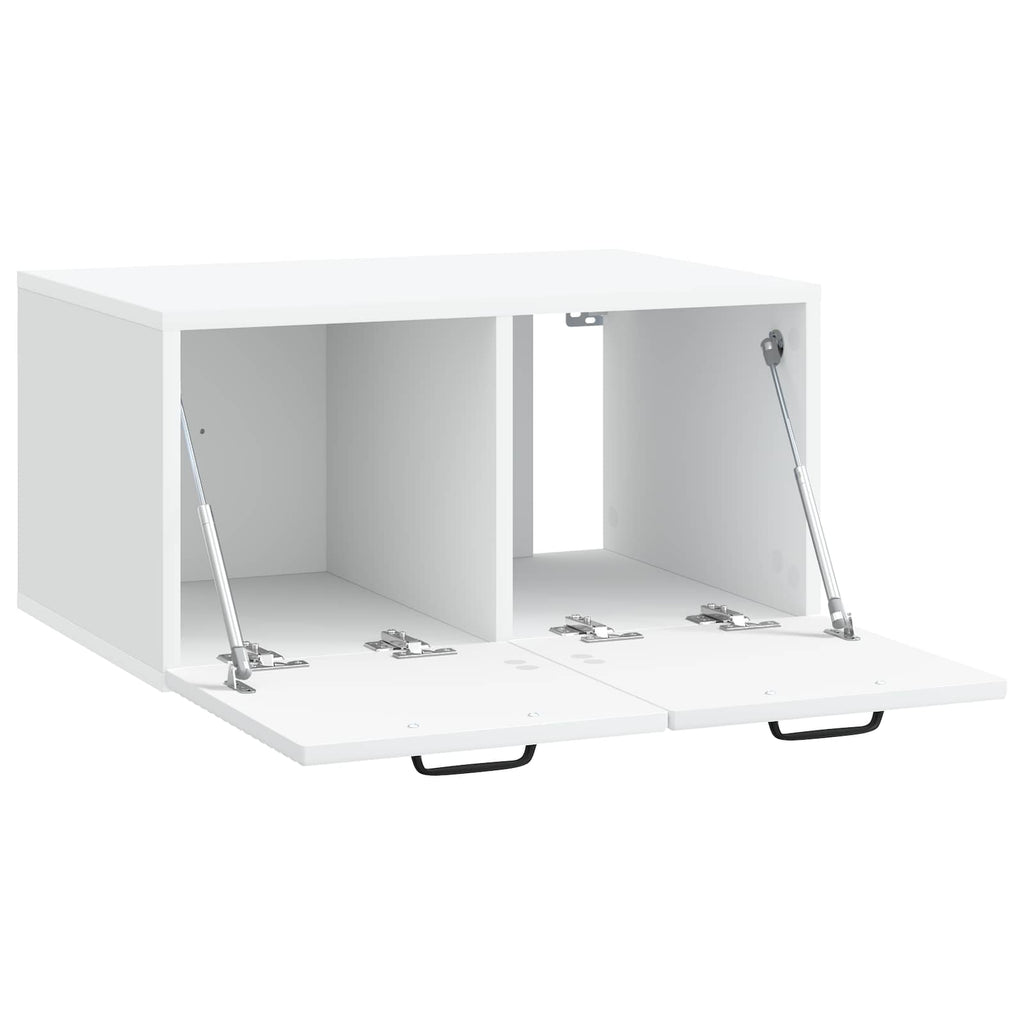vidaXL Szafka RTV montowana na ścianie Biały 59,5 x 41 x 30 cm