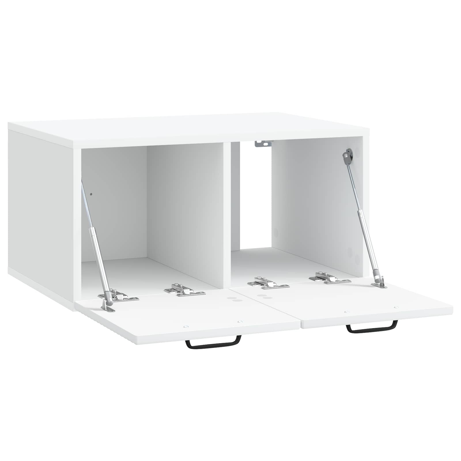 vidaXL Szafka RTV montowana na ścianie Biały 59,5 x 41 x 30 cm