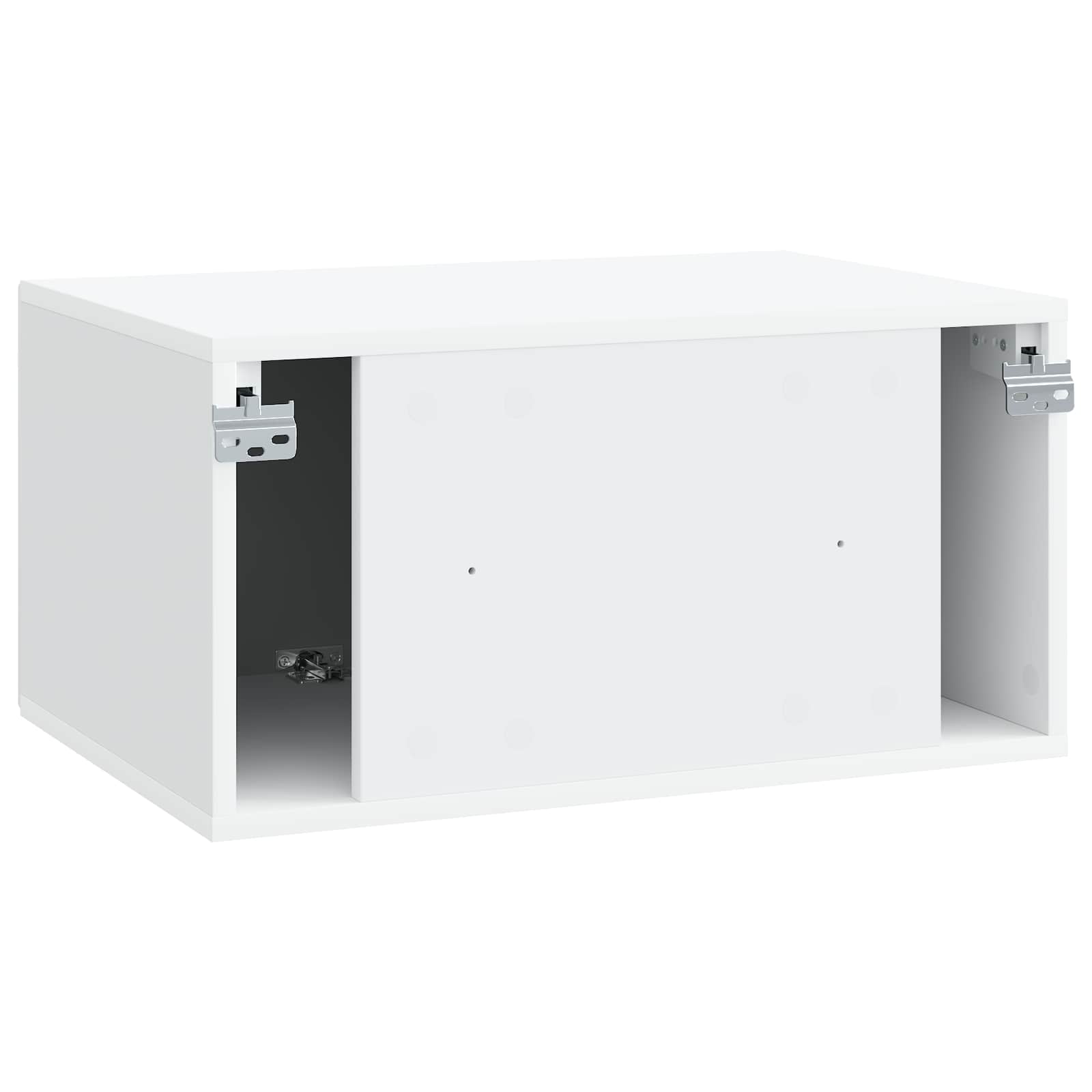 vidaXL Szafka RTV montowana na ścianie Biały 59,5 x 41 x 30 cm