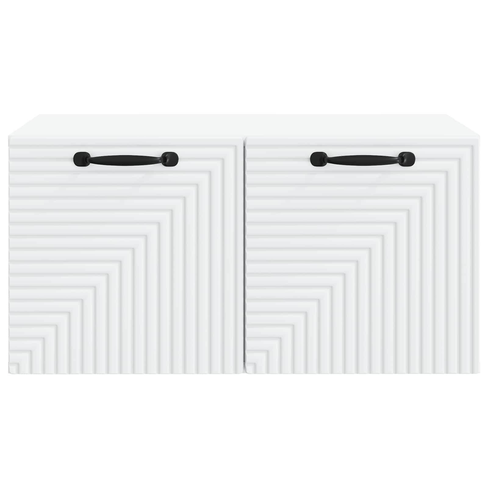 vidaXL Szafka RTV montowana na ścianie Biały 59,5 x 41 x 30 cm