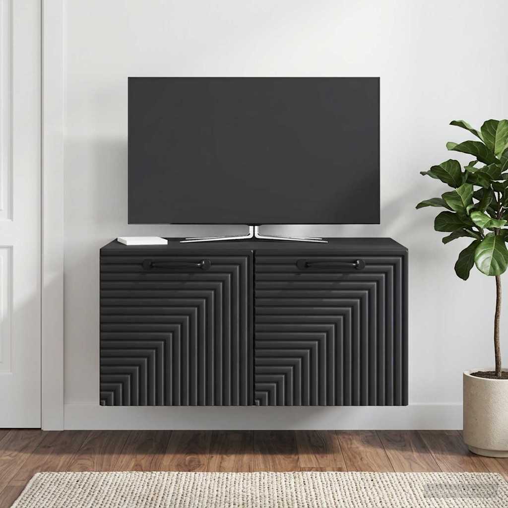 vidaXL Szafka RTV montowana na ścianie Czarny 59,5 x 41 x 30 cm