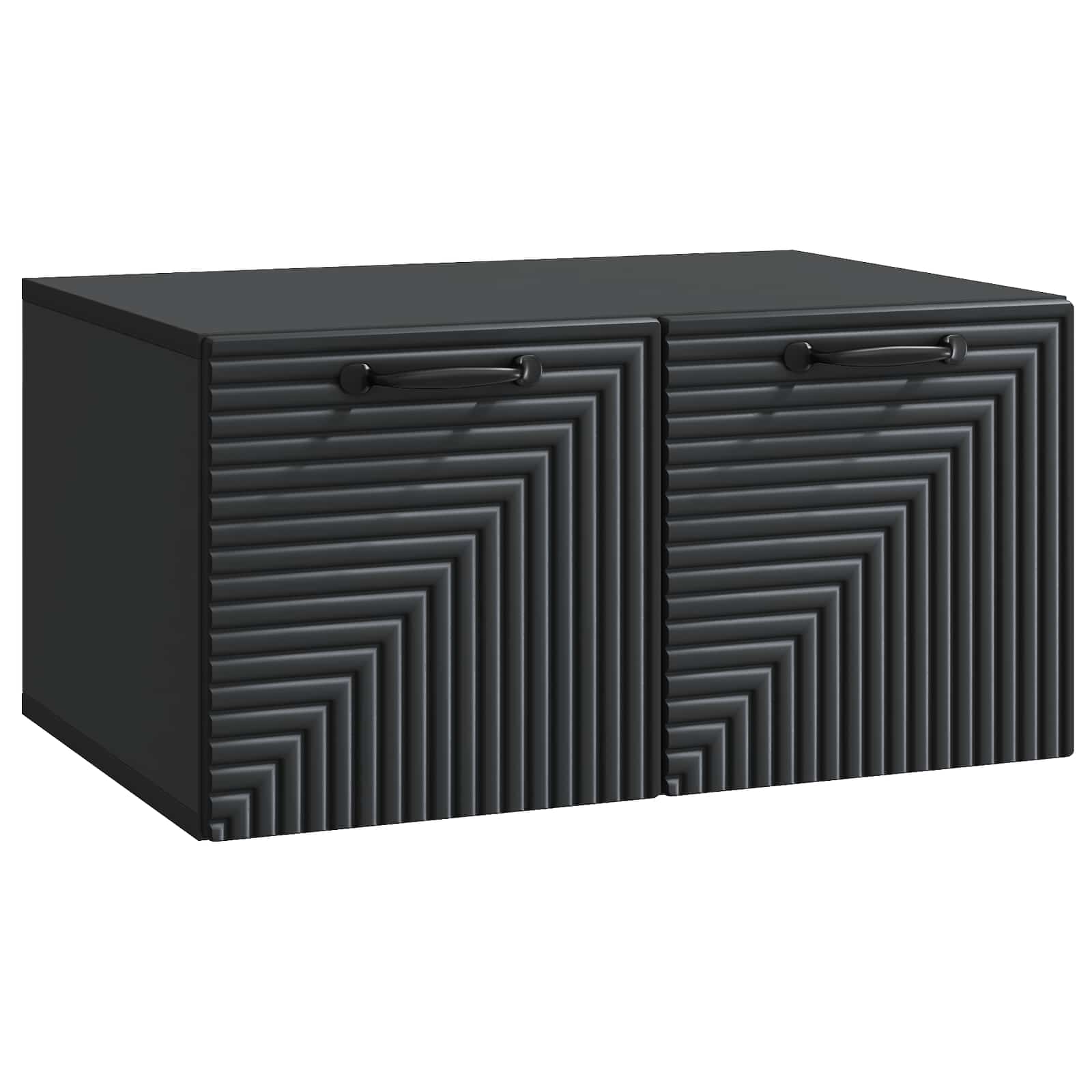 vidaXL Szafka RTV montowana na ścianie Czarny 59,5 x 41 x 30 cm