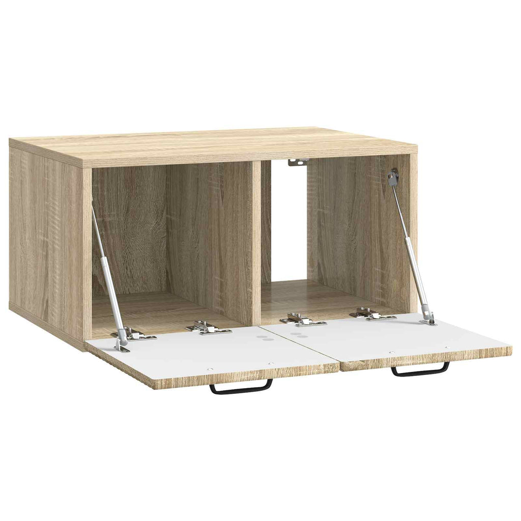vidaXL Szafka RTV montowana na ścianie dąb Sonoma 59,5 x 41 x 30 cm