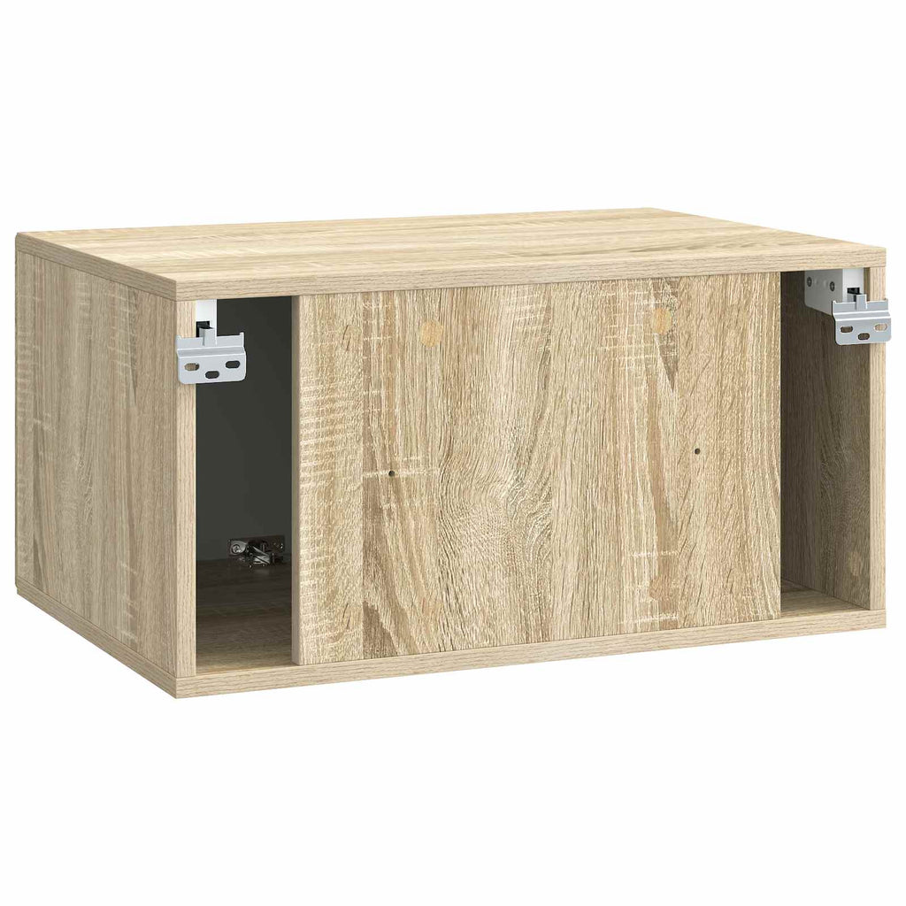 vidaXL Szafka RTV montowana na ścianie dąb Sonoma 59,5 x 41 x 30 cm