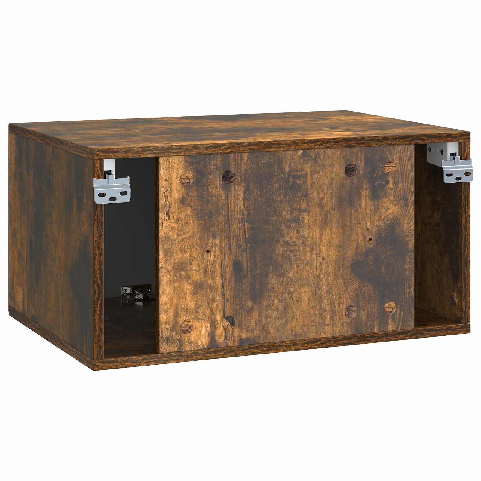 vidaXL Szafka RTV montowana na ścianie Dąb wędzony 59,5 x 41 x 30 cm