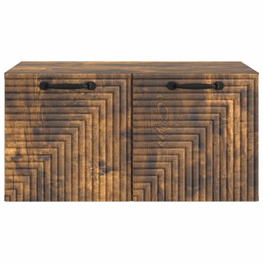 vidaXL Szafka RTV montowana na ścianie Dąb wędzony 59,5 x 41 x 30 cm