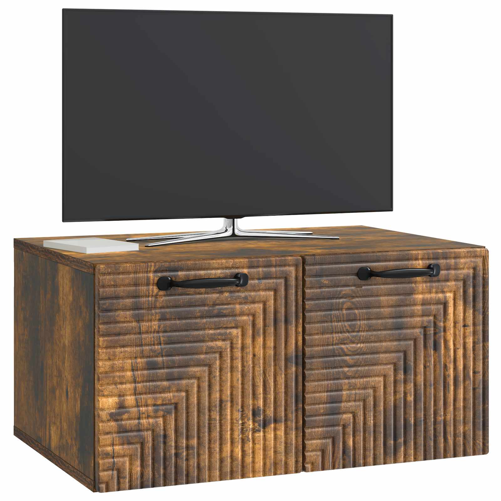 vidaXL Szafka RTV montowana na ścianie Dąb wędzony 59,5 x 41 x 30 cm