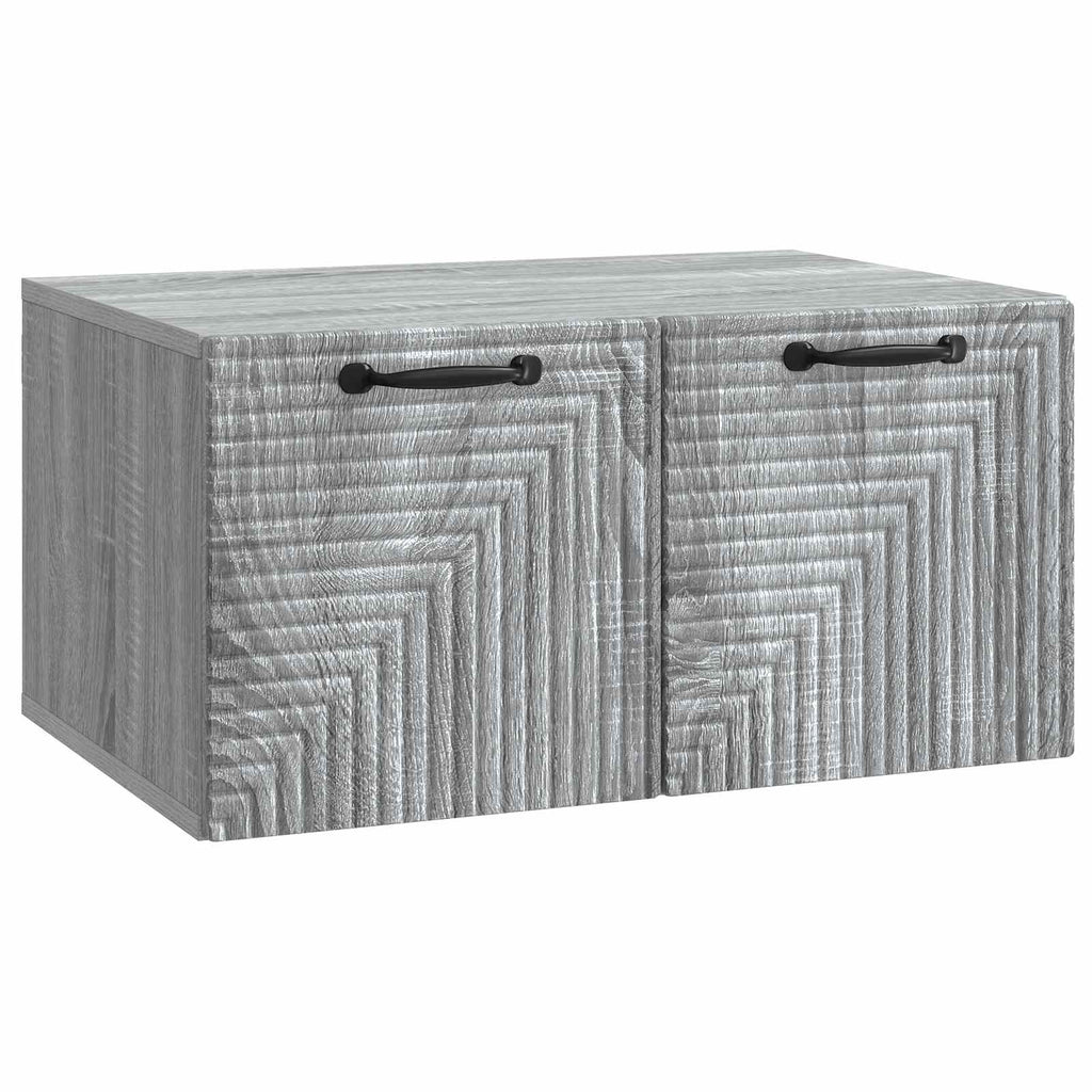 vidaXL Szafka RTV montowana na ścianie Szary Sonoma 59,5 x 41 x 30 cm
