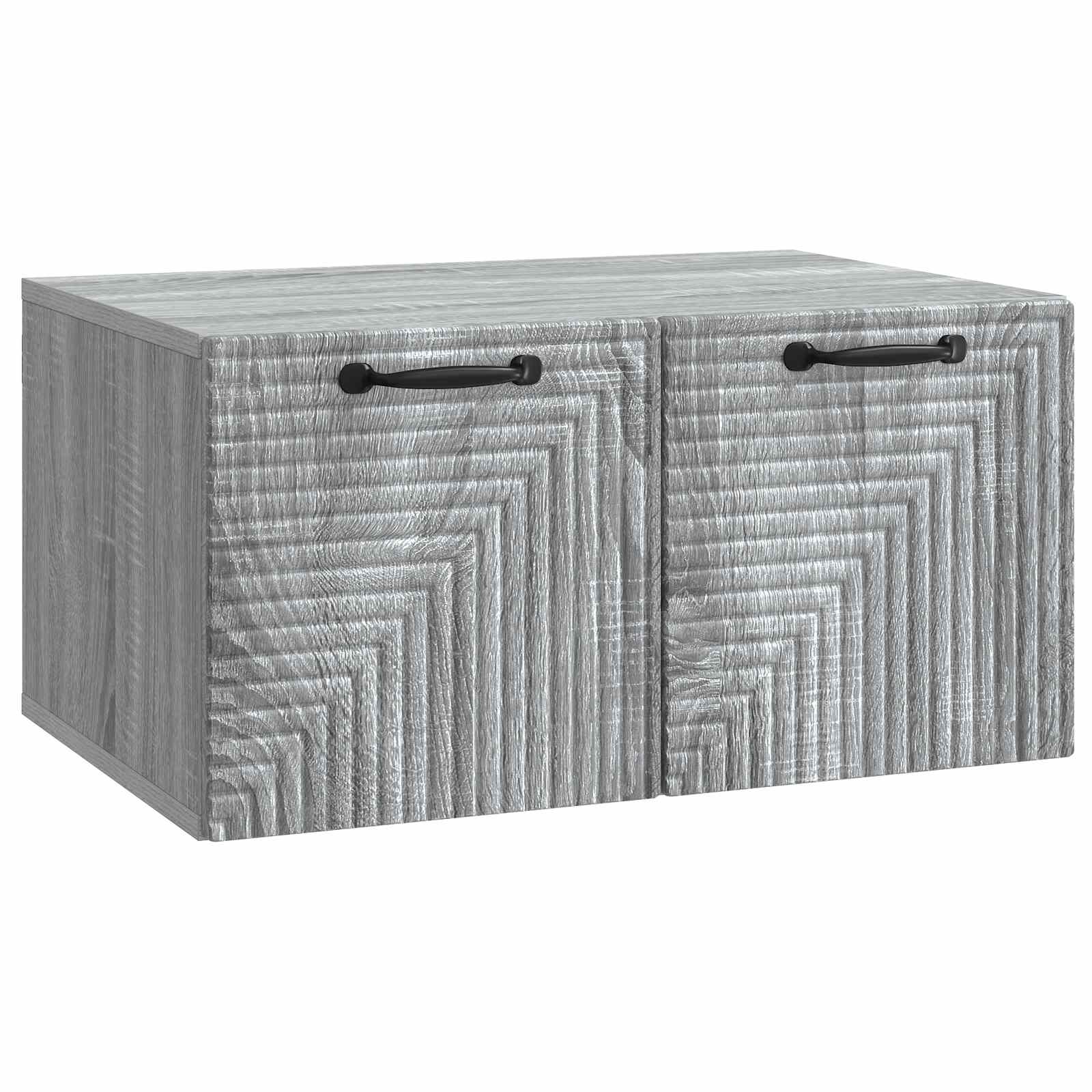 vidaXL Szafka RTV montowana na ścianie Szary Sonoma 59,5 x 41 x 30 cm