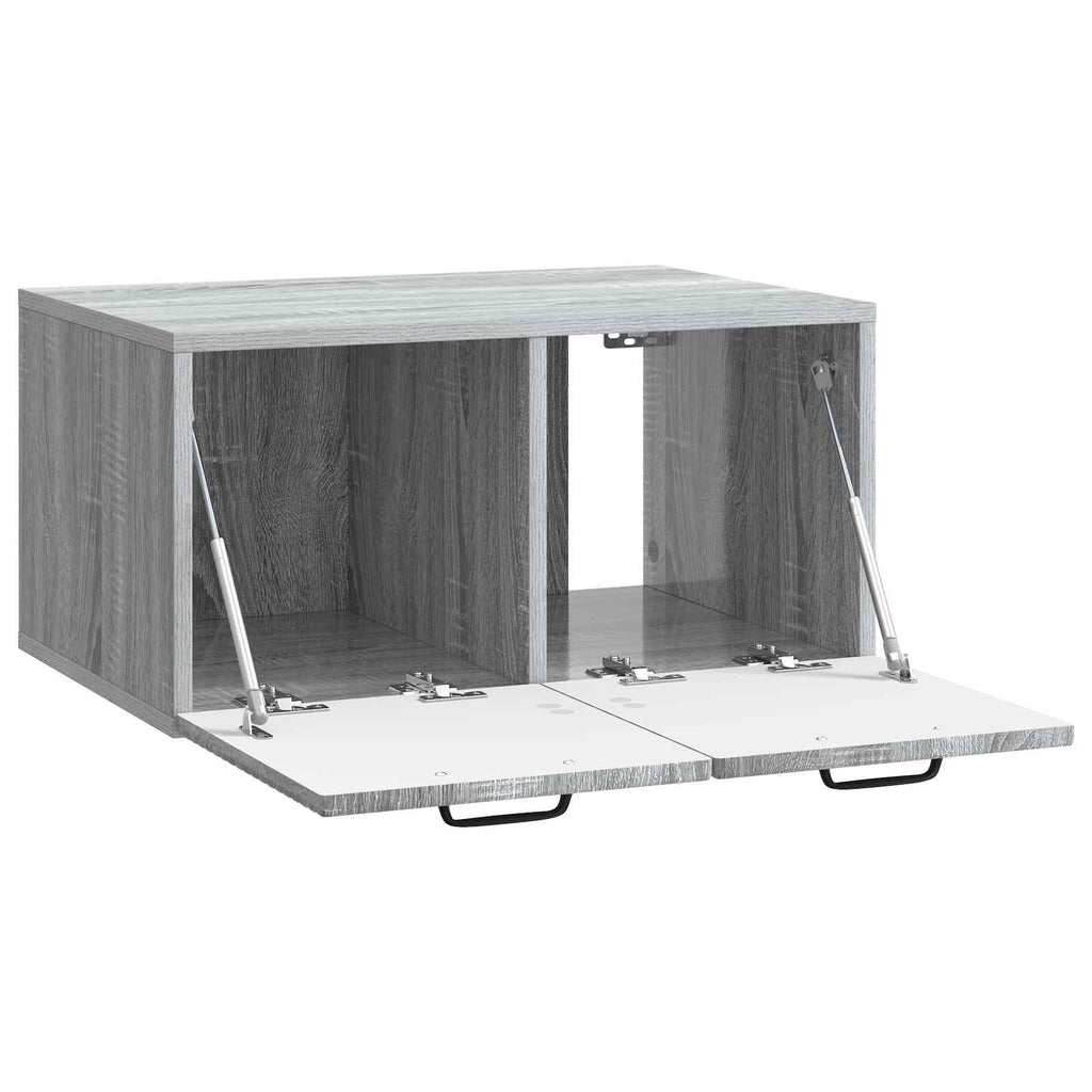 vidaXL Szafka RTV montowana na ścianie Szary Sonoma 59,5 x 41 x 30 cm