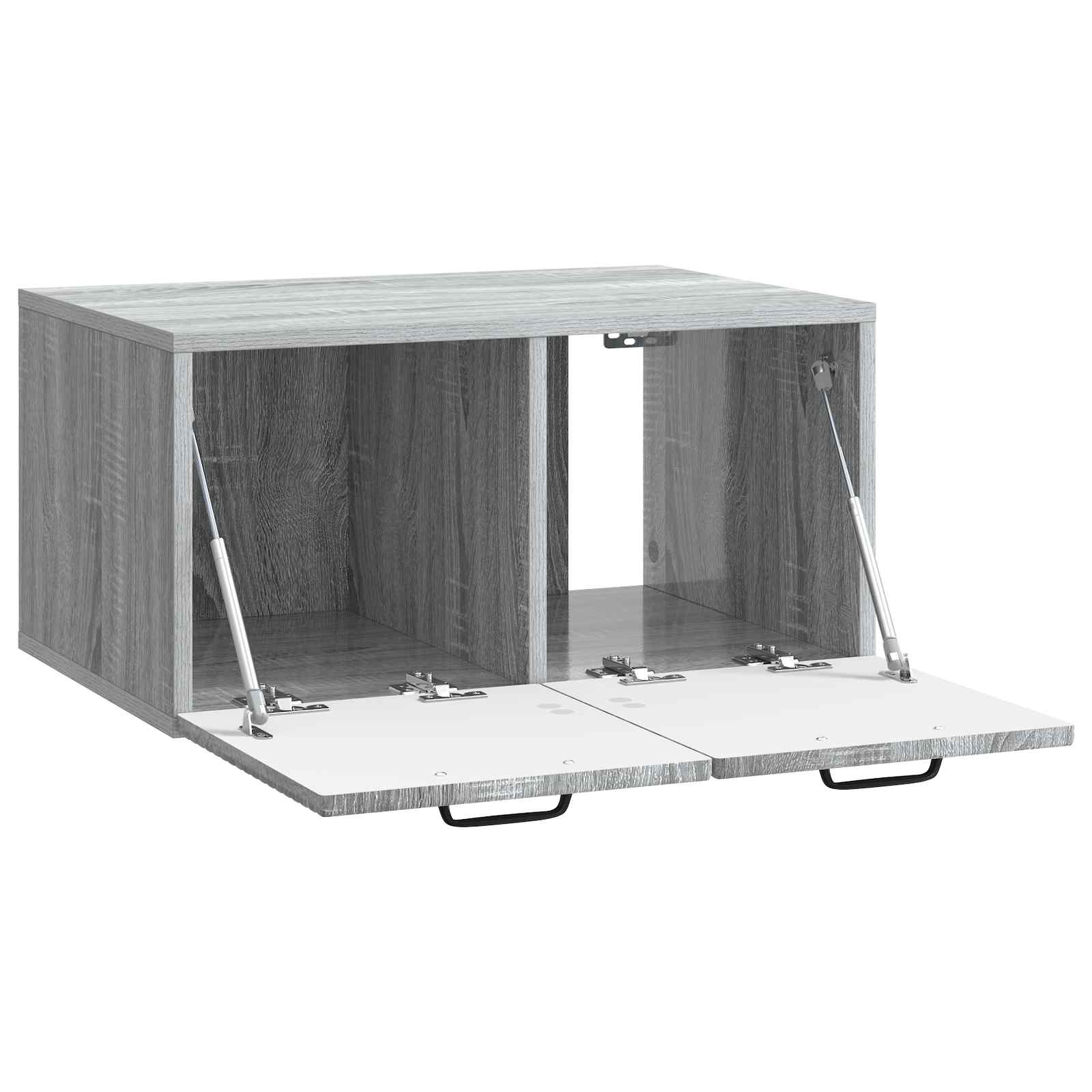vidaXL Szafka RTV montowana na ścianie Szary Sonoma 59,5 x 41 x 30 cm
