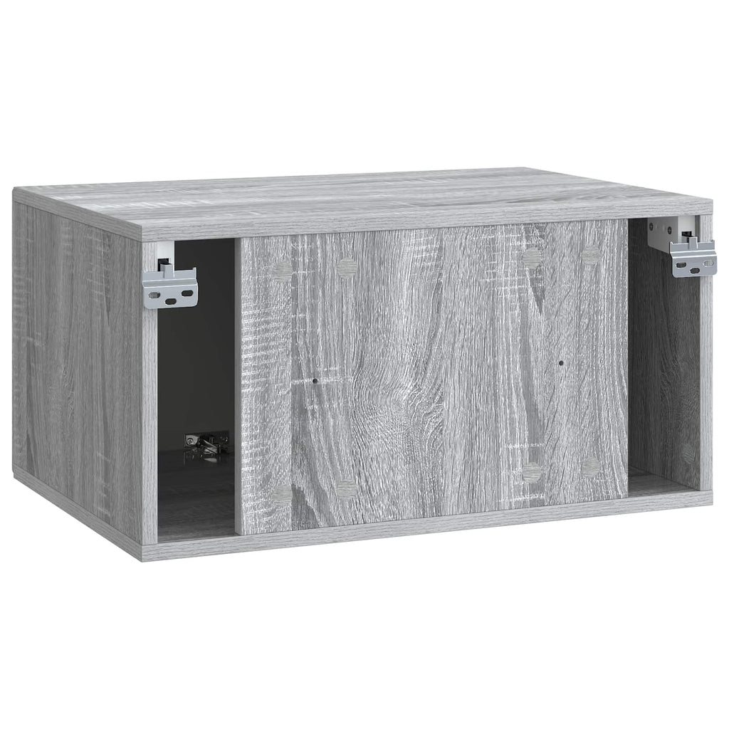 vidaXL Szafka RTV montowana na ścianie Szary Sonoma 59,5 x 41 x 30 cm