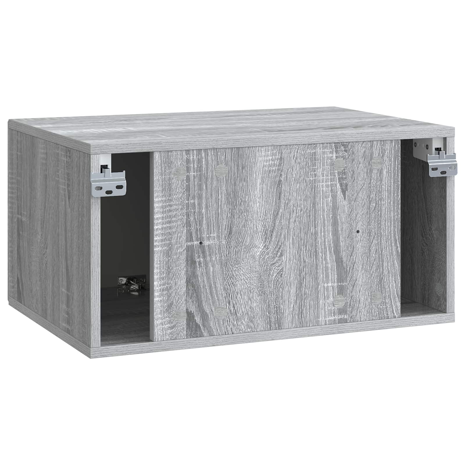 vidaXL Szafka RTV montowana na ścianie Szary Sonoma 59,5 x 41 x 30 cm