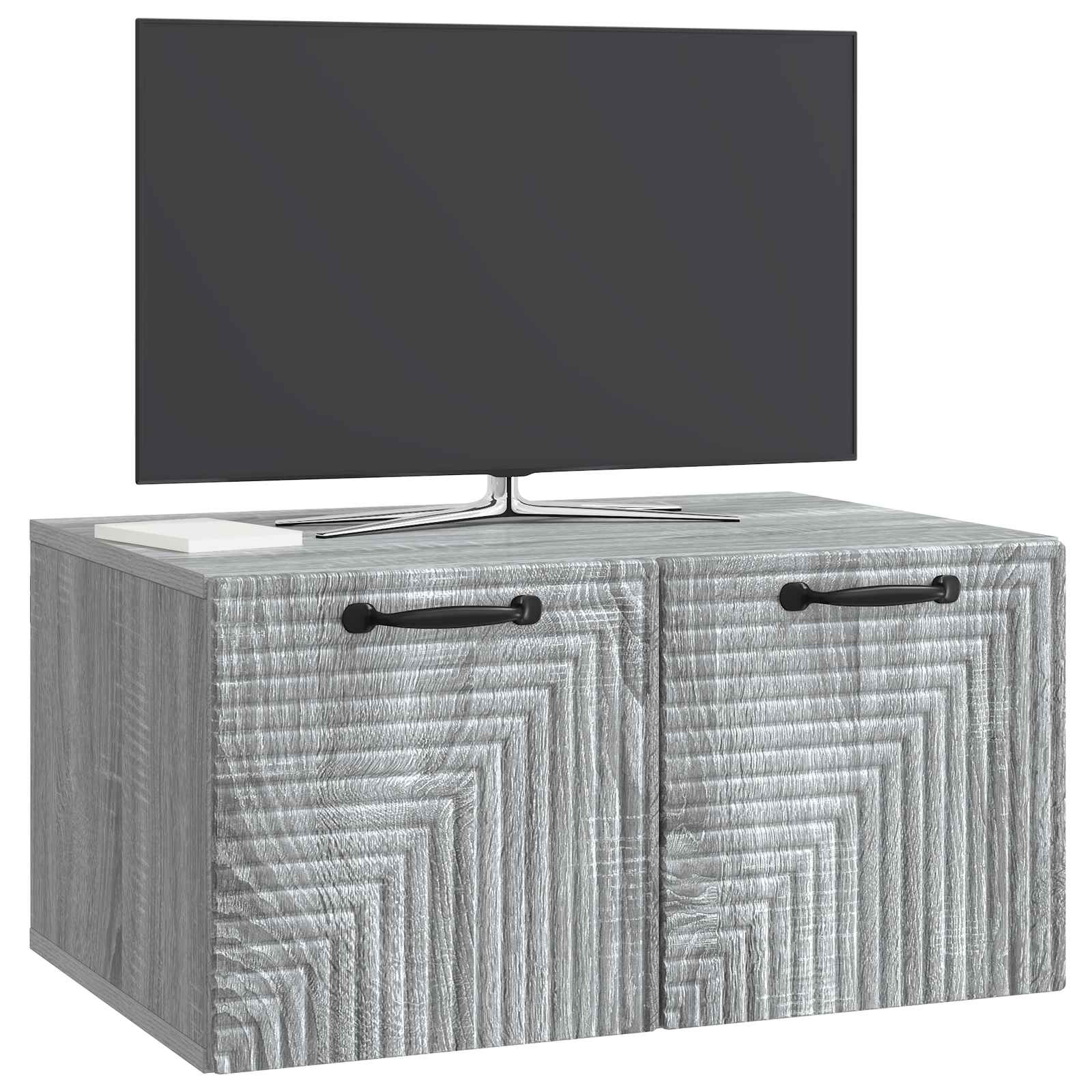 vidaXL Szafka RTV montowana na ścianie Szary Sonoma 59,5 x 41 x 30 cm