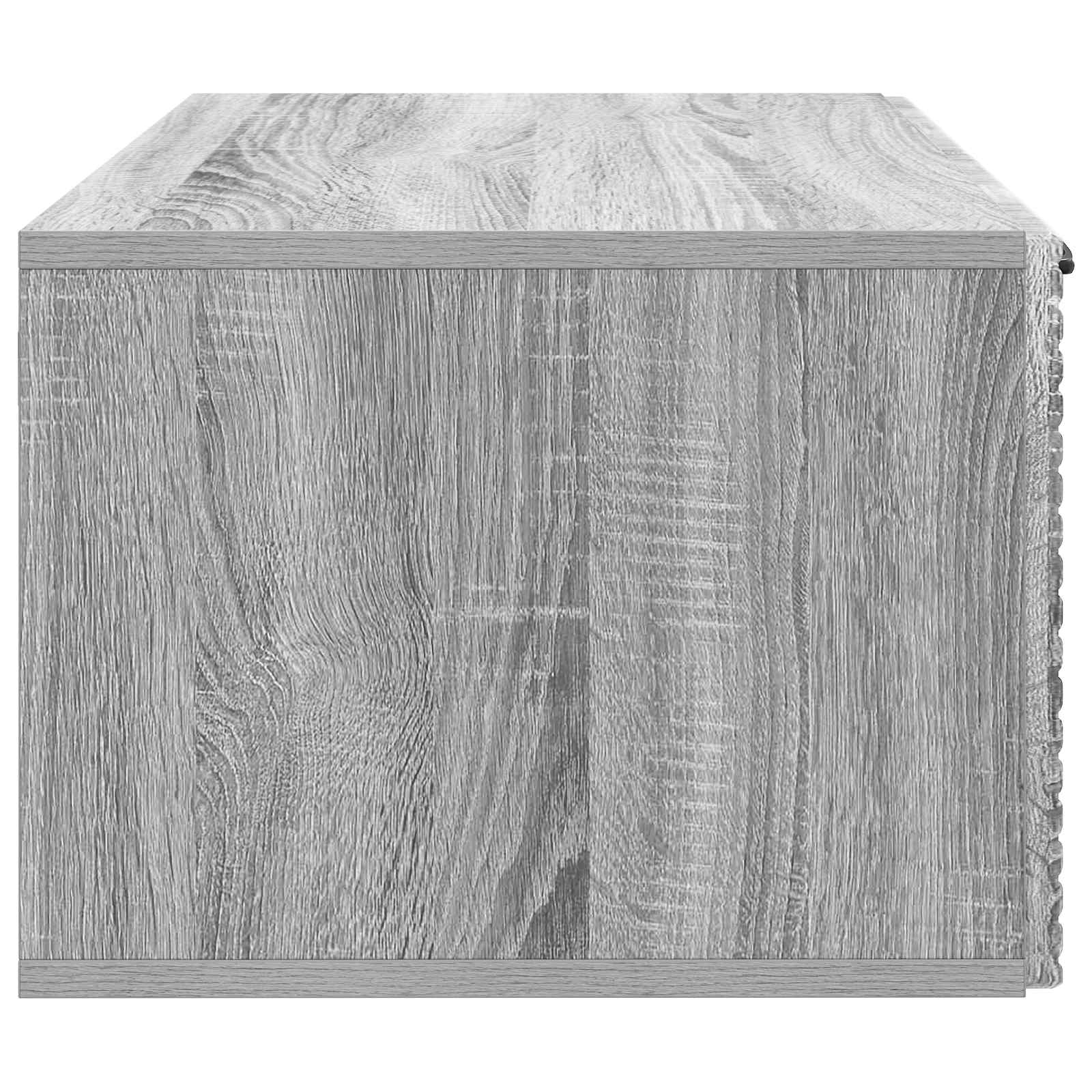 vidaXL Szafka RTV montowana na ścianie Szary Sonoma 59,5 x 41 x 30 cm