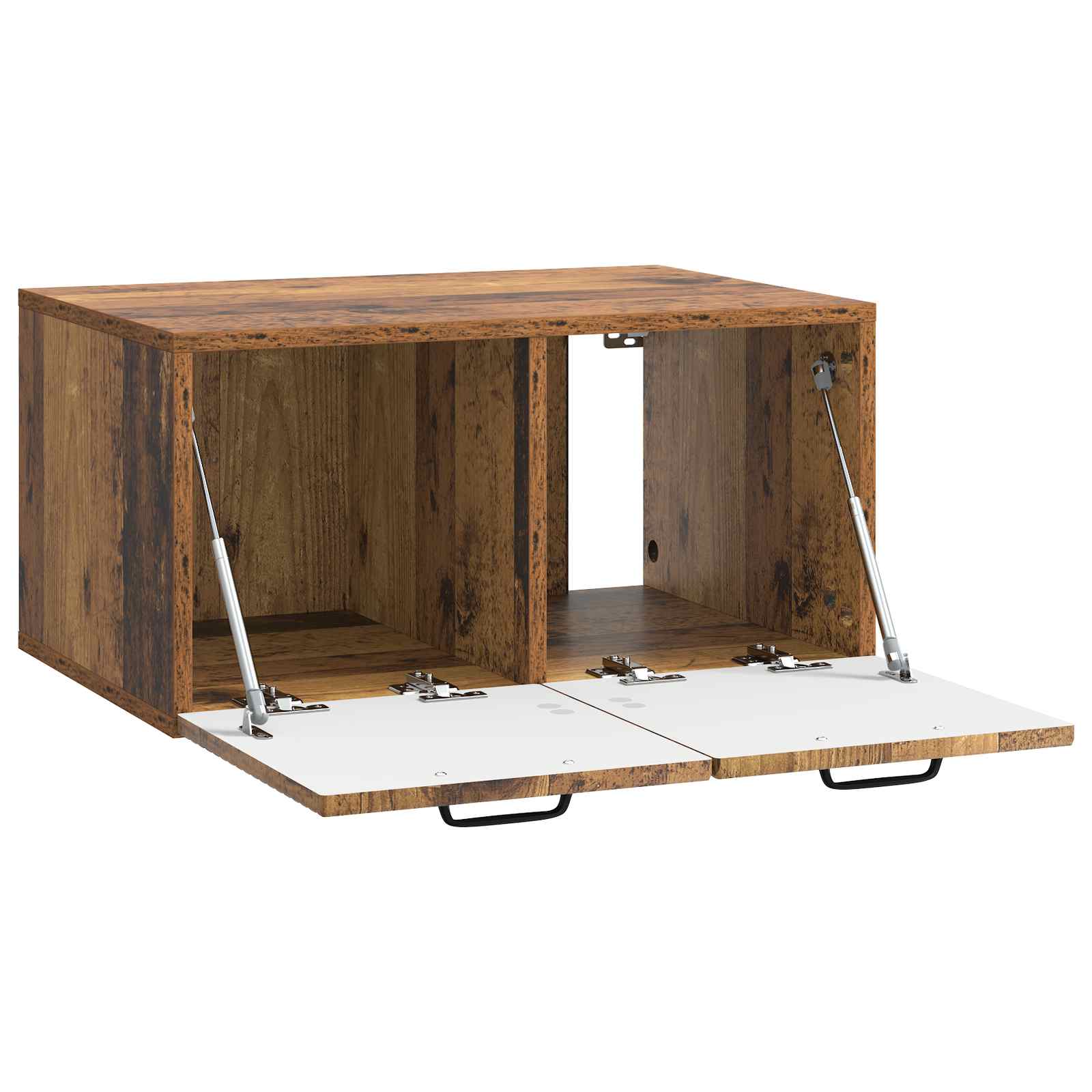 vidaXL Szafka RTV montowana na ścianie Stare drewno 59,5 x 41 x 30 cm