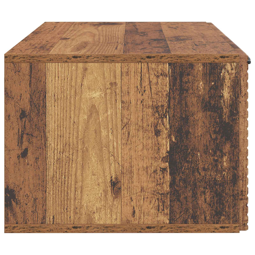 vidaXL Szafka RTV montowana na ścianie Stare drewno 59,5 x 41 x 30 cm