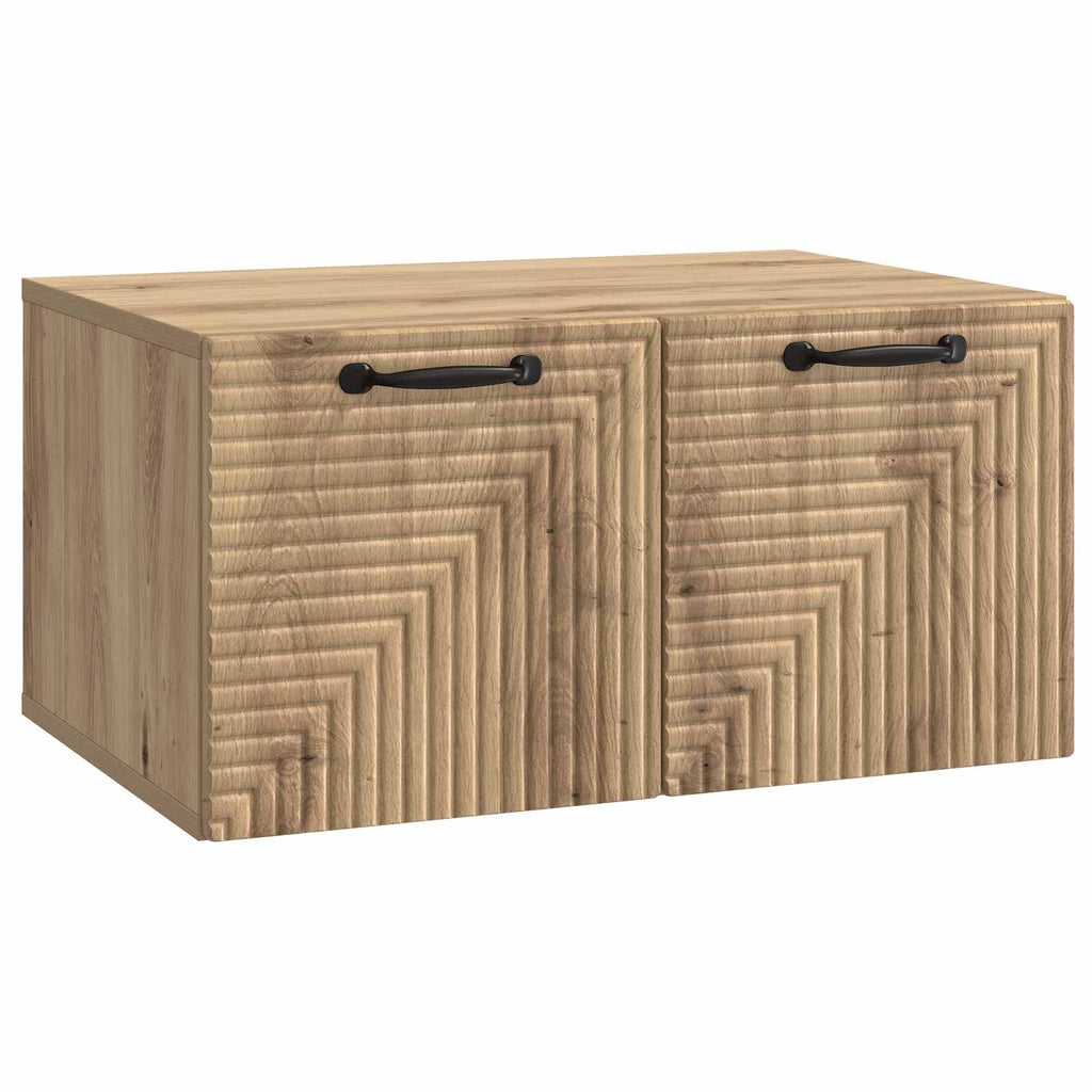 vidaXL Szafka RTV montowana na ścianie Dąb artisan 59,5 x 41 x 30 cm