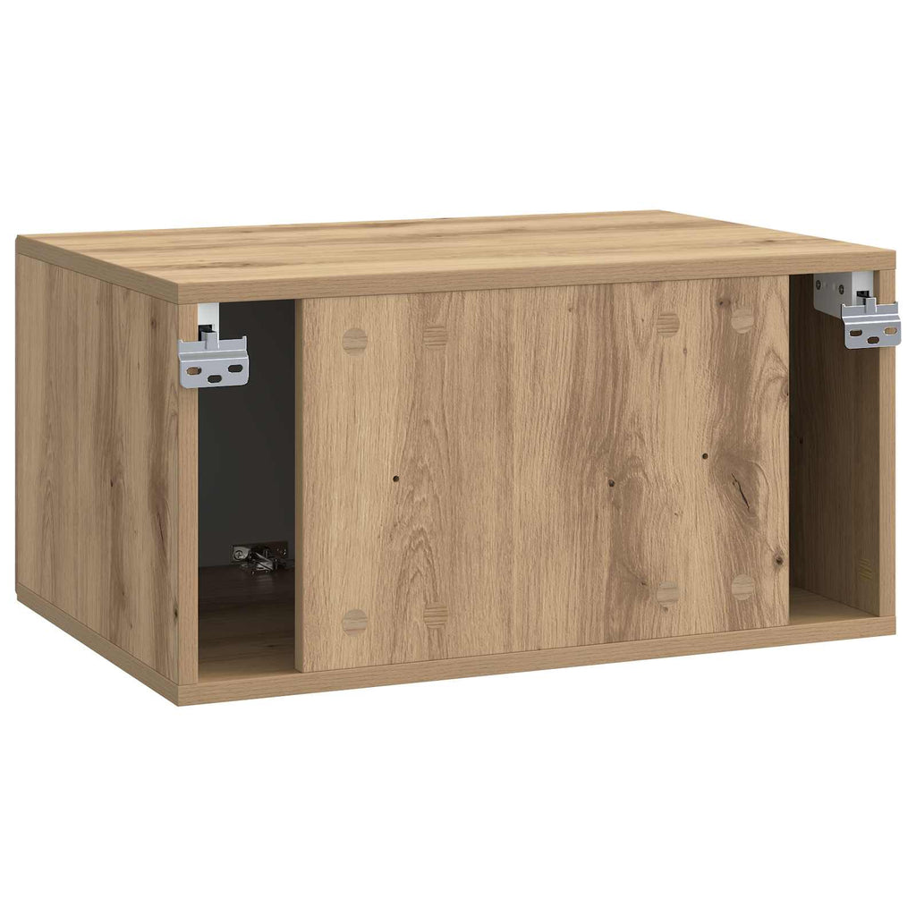 vidaXL Szafka RTV montowana na ścianie Dąb artisan 59,5 x 41 x 30 cm