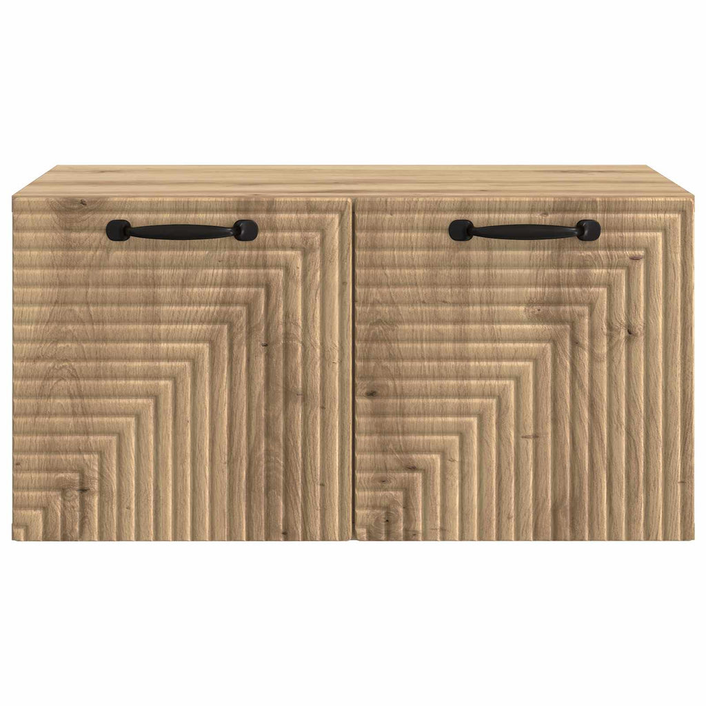 vidaXL Szafka RTV montowana na ścianie Dąb artisan 59,5 x 41 x 30 cm