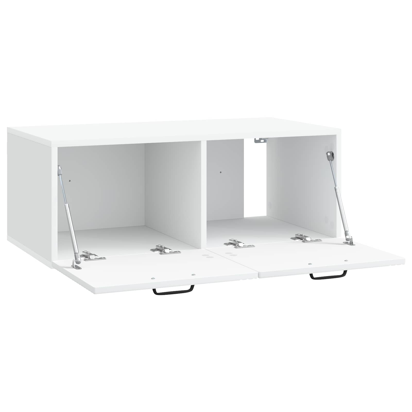 vidaXL Szafka RTV montowana na ścianie Biały 78,5 x 41 x 30 cm
