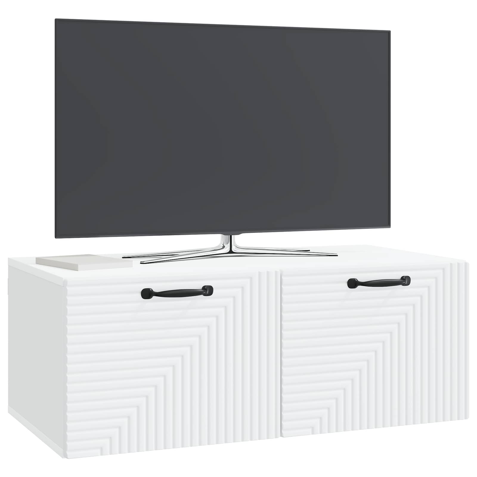 vidaXL Szafka RTV montowana na ścianie Biały 78,5 x 41 x 30 cm