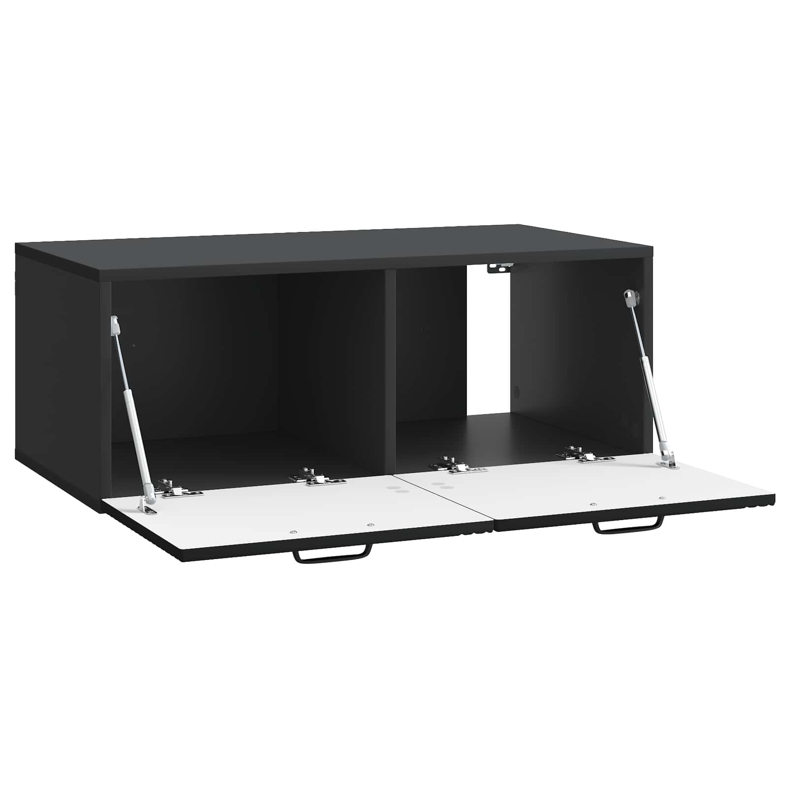 vidaXL Szafka RTV montowana na ścianie Czarny 78,5 x 41 x 30 cm