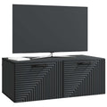 vidaXL Szafka RTV montowana na ścianie Czarny 78,5 x 41 x 30 cm