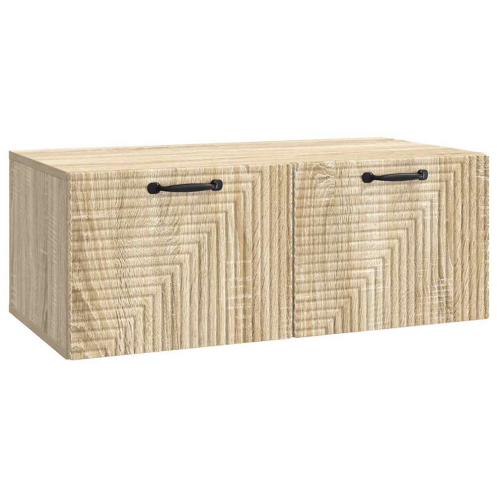 vidaXL Szafka RTV montowana na ścianie dąb Sonoma 78,5 x 41 x 30 cm