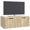 vidaXL Szafka RTV montowana na ścianie dąb Sonoma 78,5 x 41 x 30 cm
