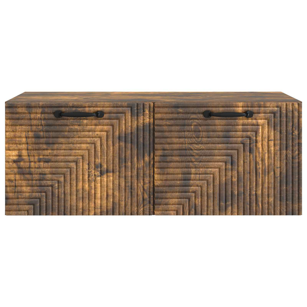 vidaXL Szafka RTV montowana na ścianie Dąb wędzony 78,5 x 41 x 30 cm