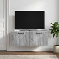 vidaXL Szafka RTV montowana na ścianie Szary Sonoma 78,5 x 41 x 30 cm