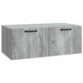 vidaXL Szafka RTV montowana na ścianie Szary Sonoma 78,5 x 41 x 30 cm