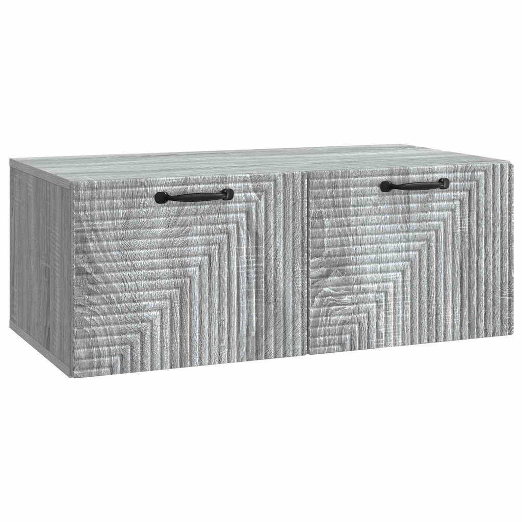 vidaXL Szafka RTV montowana na ścianie Szary Sonoma 78,5 x 41 x 30 cm