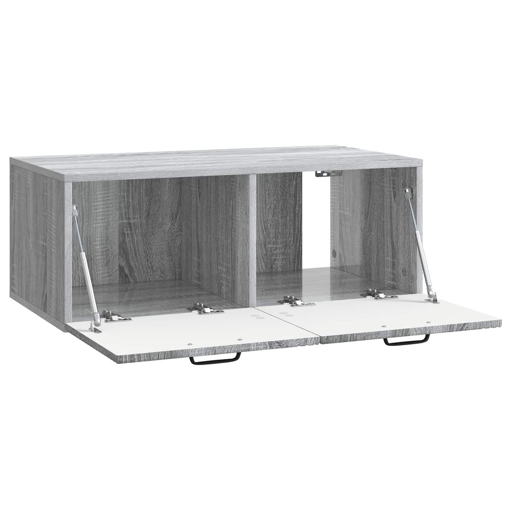 vidaXL Szafka RTV montowana na ścianie Szary Sonoma 78,5 x 41 x 30 cm
