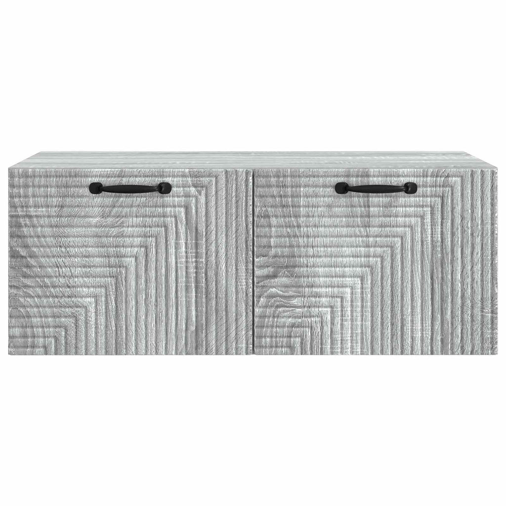 vidaXL Szafka RTV montowana na ścianie Szary Sonoma 78,5 x 41 x 30 cm