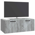 vidaXL Szafka RTV montowana na ścianie Szary Sonoma 78,5 x 41 x 30 cm