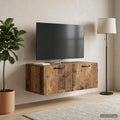 vidaXL Szafka RTV montowana na ścianie Stare drewno 78,5 x 41 x 30 cm