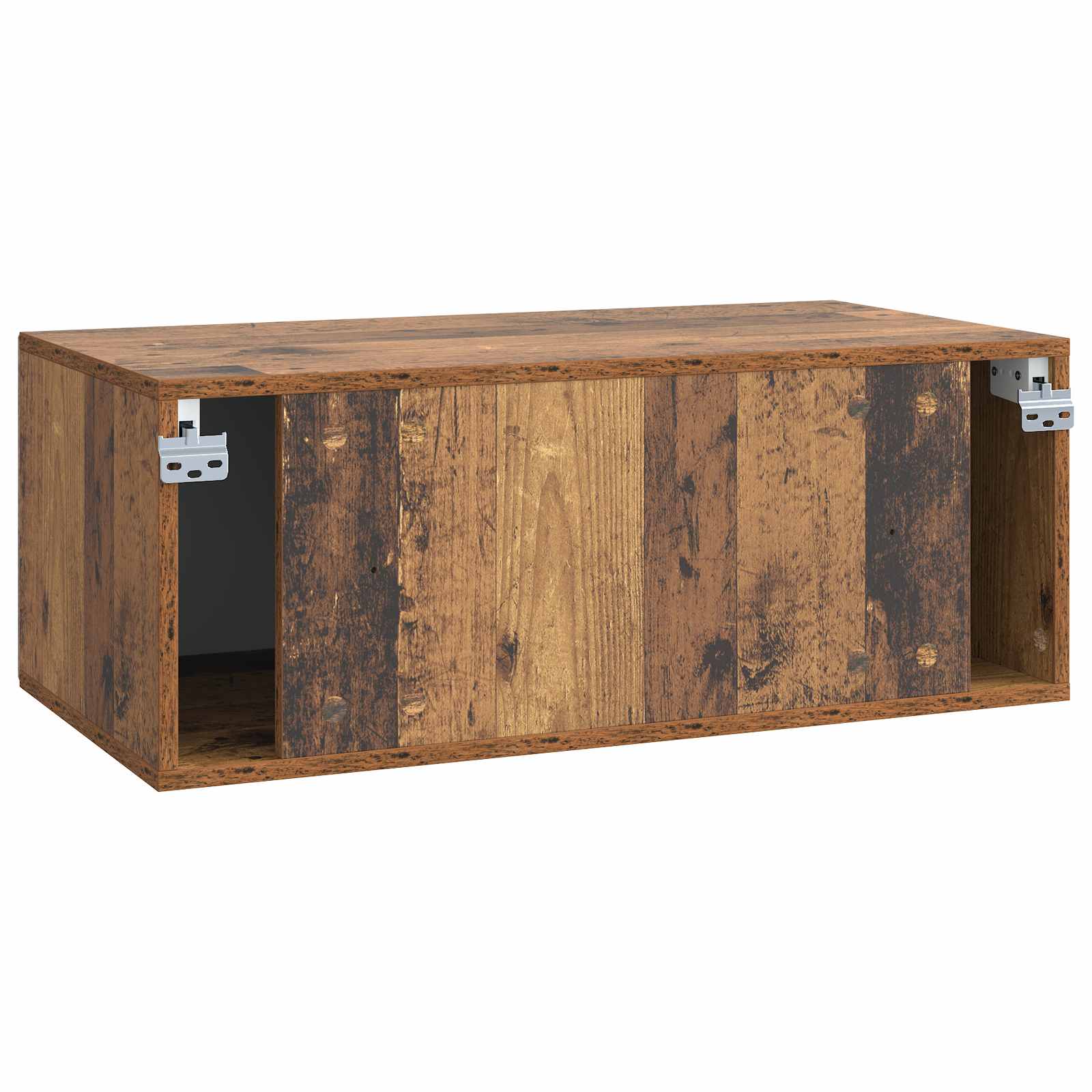 vidaXL Szafka RTV montowana na ścianie Stare drewno 78,5 x 41 x 30 cm