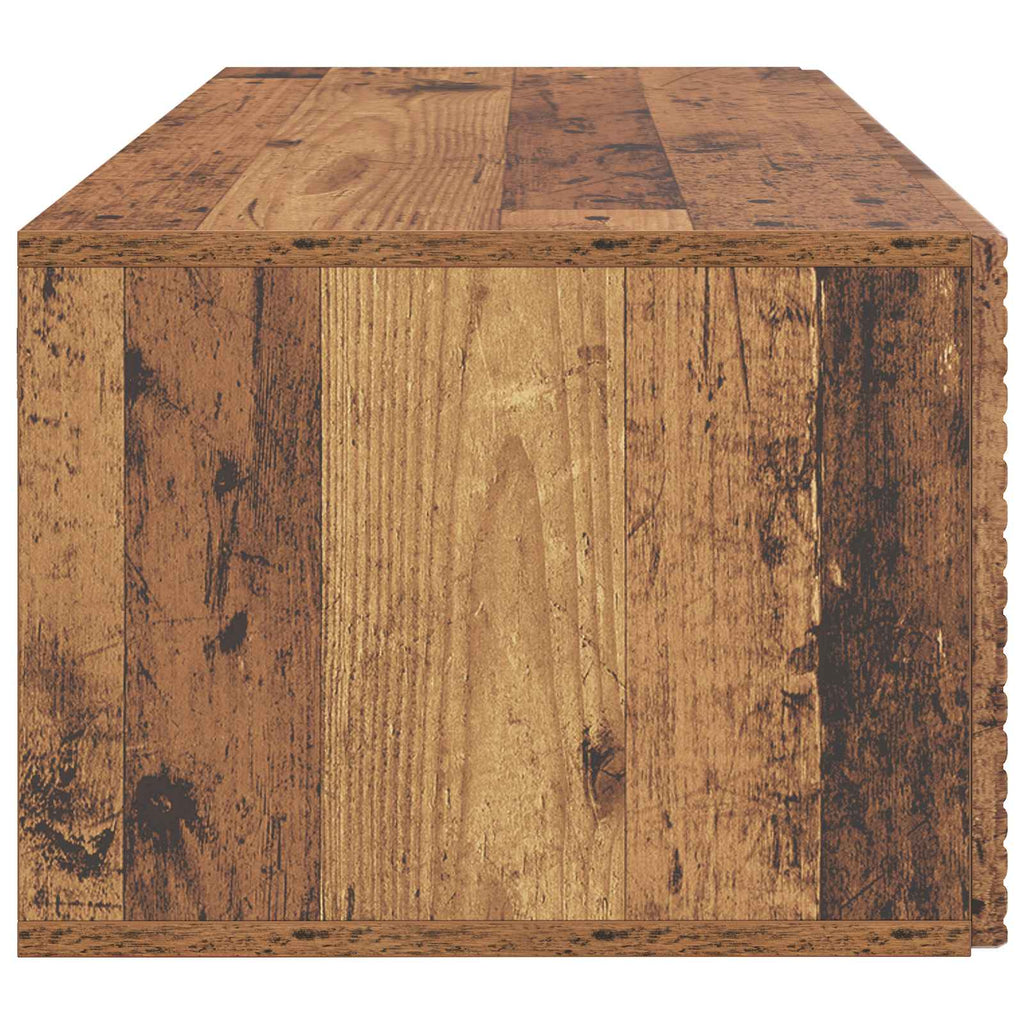 vidaXL Szafka RTV montowana na ścianie Stare drewno 78,5 x 41 x 30 cm