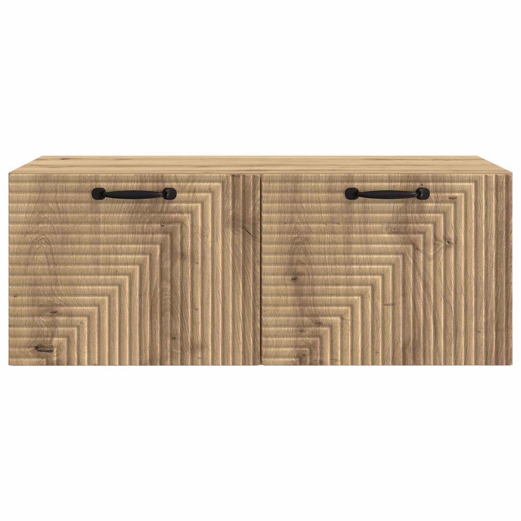 vidaXL Szafka RTV montowana na ścianie Dąb artisan 78,5 x 41 x 30 cm